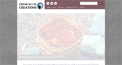 Desktop Screenshot of cedarmooncreations.com
