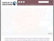 Tablet Screenshot of cedarmooncreations.com